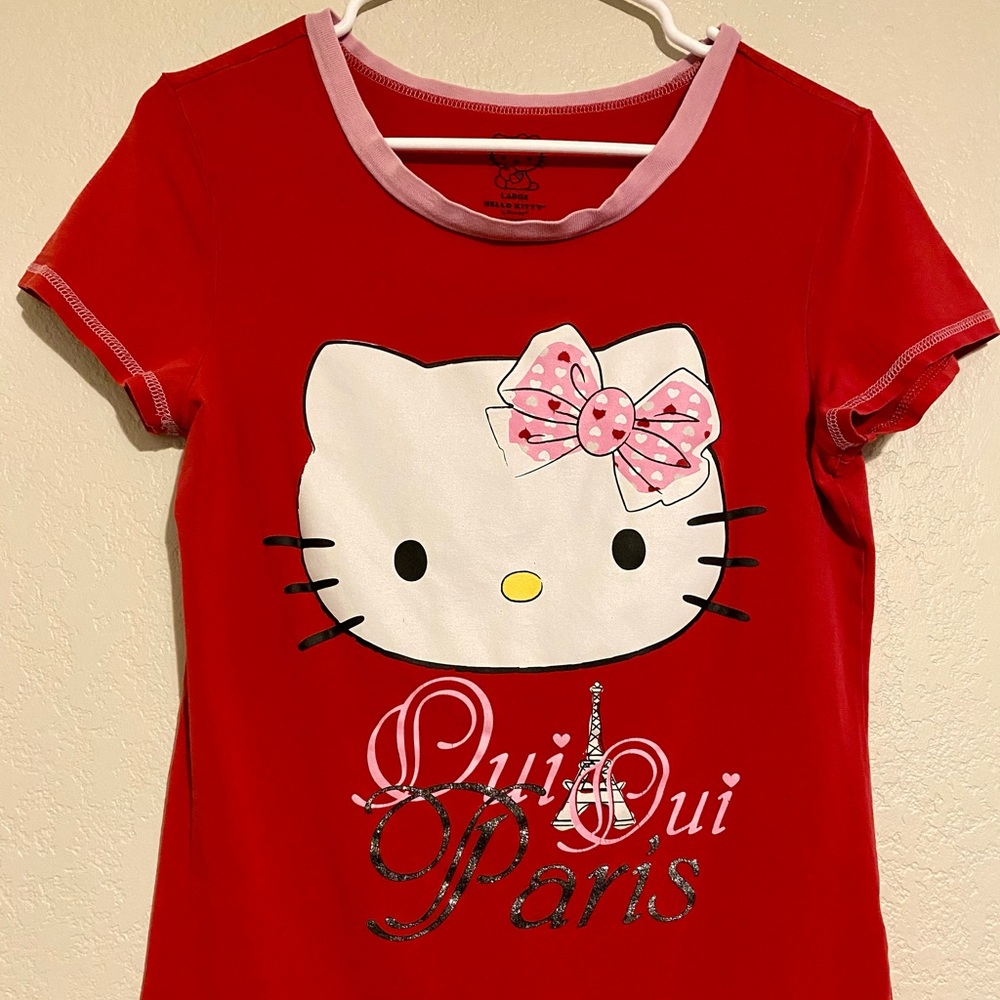 Red Hello Kitty Pajama Tee
